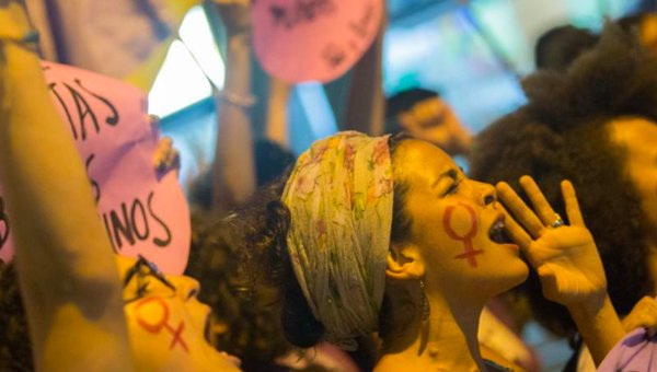 Women protesting for female rights